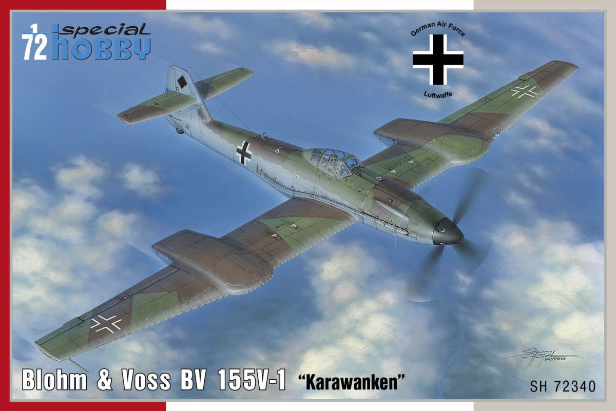 Plastikový model letadla 1/72 Blohm & Voss BV 155V-1