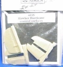 1/48 Hawker Hurricane control surfaces