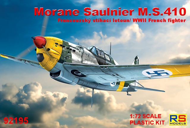 Plastikový model letadla 1/72 Morane Saulnier 410 4. decal v. for Finland, France