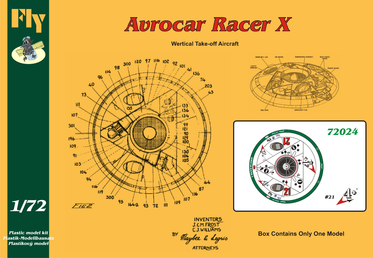 1/72 Avrocar Racer X  4+