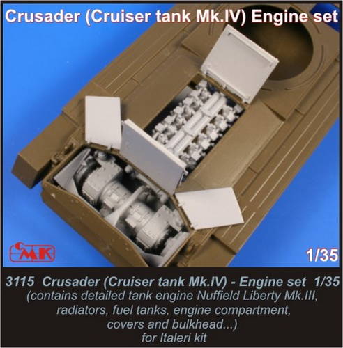 1/35 Crusader(Cruiser tank Mk.IV) engine set for I