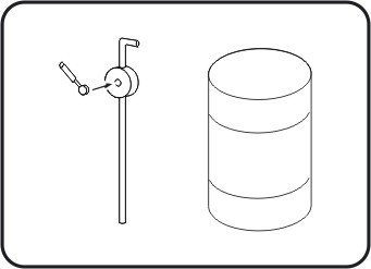 1/35 German Hand pump and barrel WWII