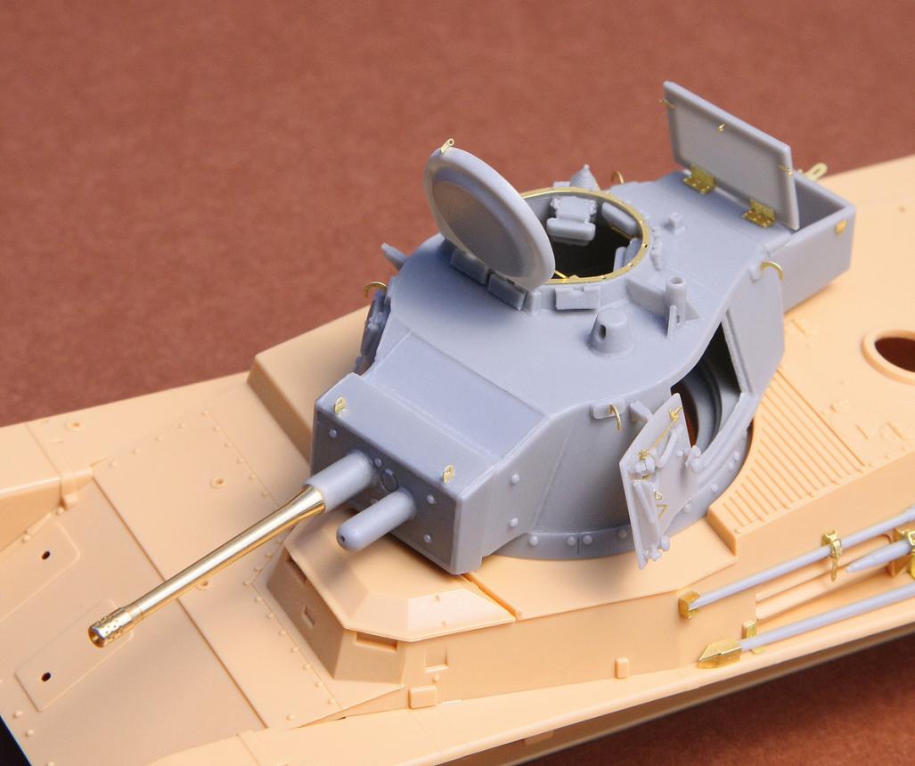 1/35 Toldi II (B40) corrected turret (with metal gun barrel) - Resin+PE+Brass for Hobby boss