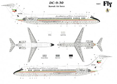 1/144 DC-9-30 Kuwait Air Force