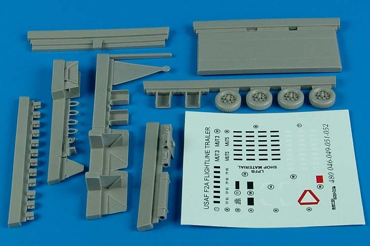 1/48 Flightline trailer F-2A (steel platform)