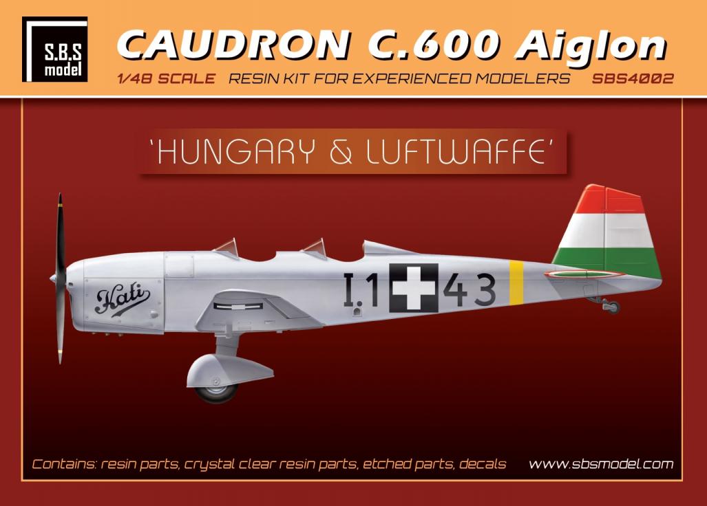 1/48 Caudron 600 'Lufwaffe & Hungary' - Resin+PE+decal - Full resin kit