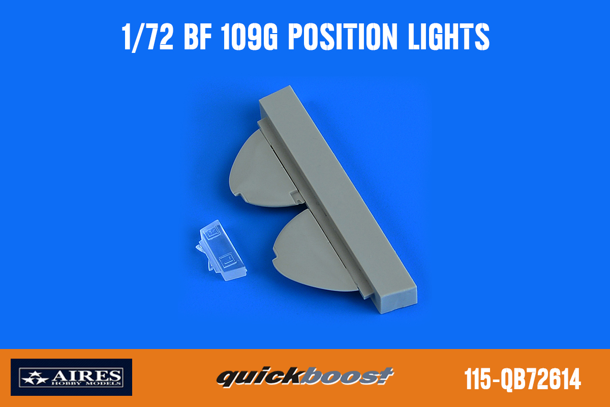 1/72 Bf 109G position lights for TAMIYA kit