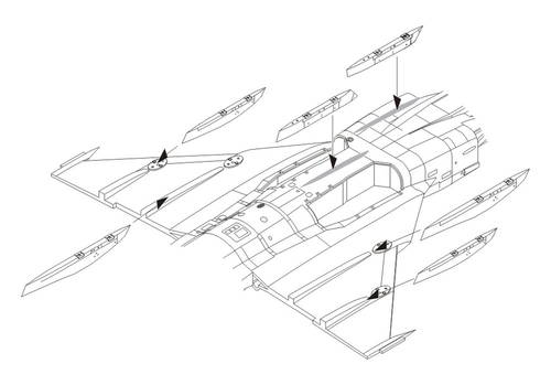 1/48 JAS-39C Gripen – Correction Wing racks