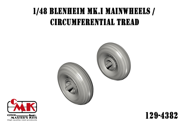 1/48 Blenheim Mk.I Mainwheels / Circumferential Tread