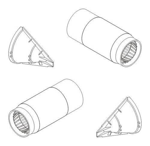 1/72 TSR 2 - Intake FOD covers and Exhausts Airf.