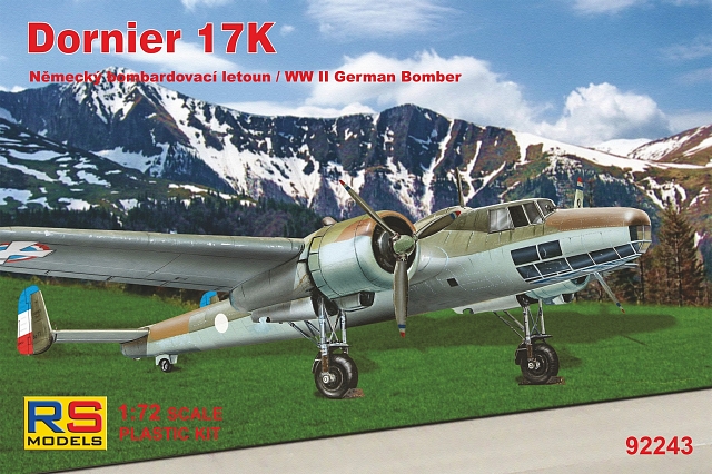 Plastikový model letadla 1/72 Dornier 17 K 4 decal v. for Yugoslavia, Hungary, Bulgaria