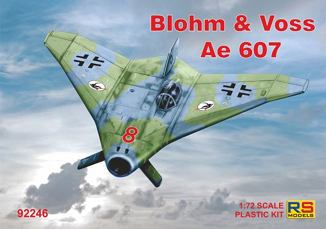 Plastikový model letadla 1/72 Blohm and Voss Ae 607  4 decal v. for Luftwaffe, Great Britain