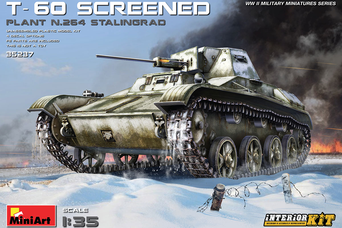 1/35 T-60 Screened (Plant No.264,Stalingrad) Interior Kit