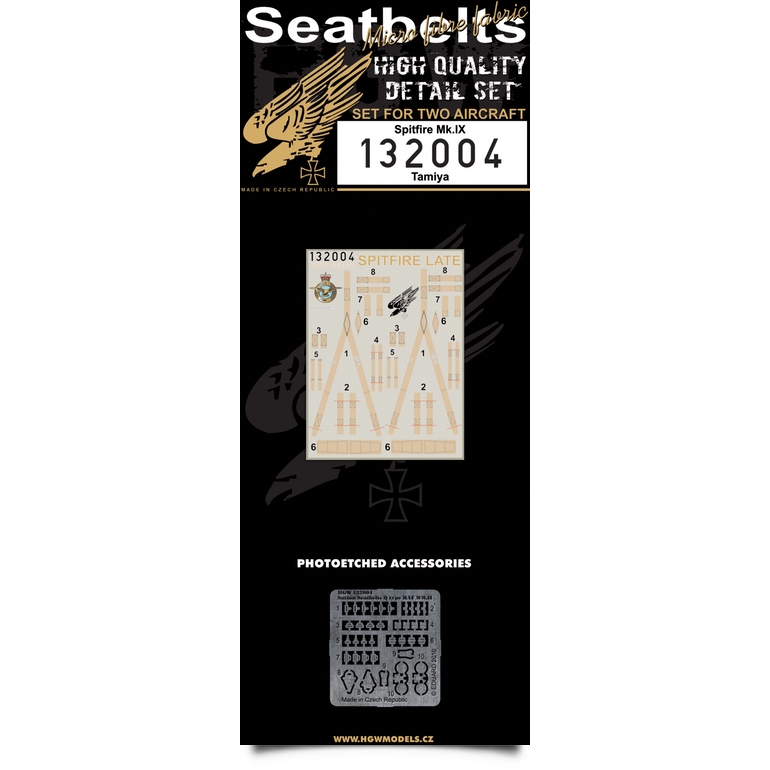 1/32 Spitfire – Late - Fabric Seat Belts  - 2 sets Tamiya