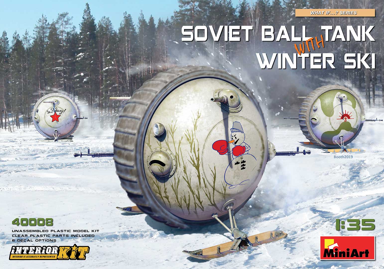 1/35 Soviet Ball Tank with Winter Ski. Interior Kit