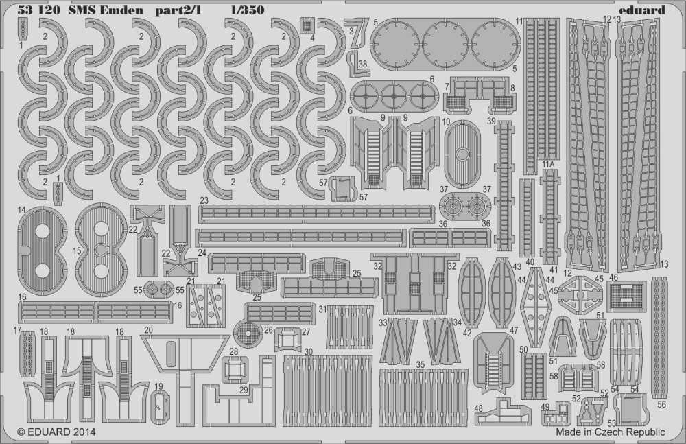 1/350 SMS Emden part 2  for REVELL kit