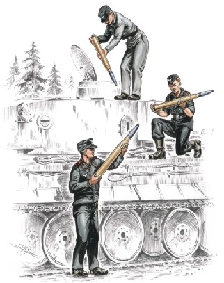 1/72 German armourer for Tiger I (3 fig.)