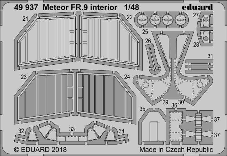 1/48 Meteor FR.9 interior for AIRFIX kit