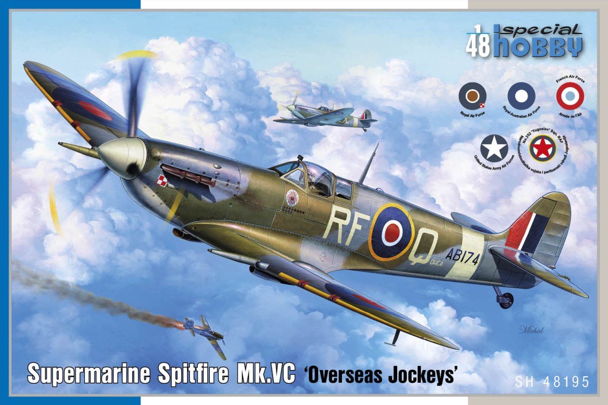 Plastikový model letadla 1/48 Supermarine Spitfire Mk.VC  Overseas Jockeys