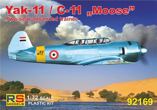 Plastikový model letadla 1/72 Yak-11 / C-11 "Moose" 4 decal v. for Egypt, USSR, Bulgaria, North Kore