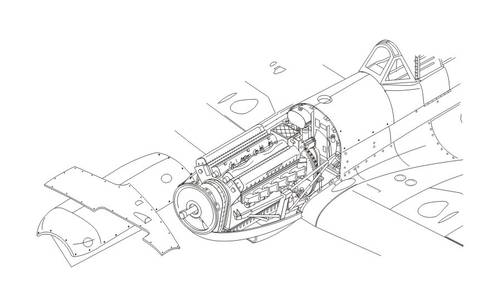 1/72 Spitfire Mk.IX - engine set for Airf.