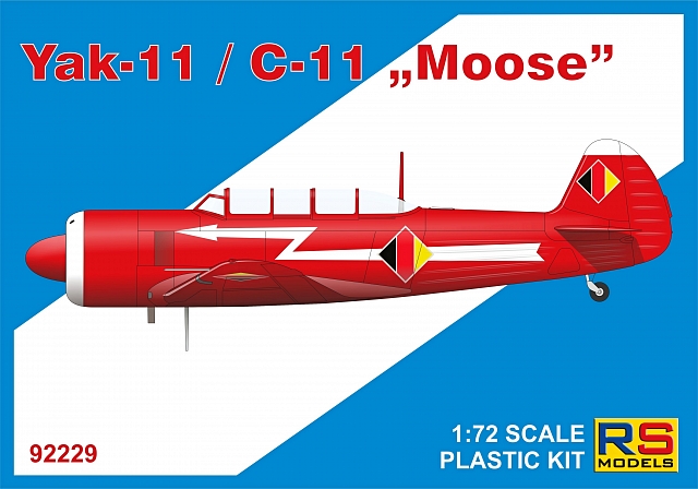 Plastikový model letadla 1/72 Yak-11 / C-11 "Moose" 5 decal v. for NDR