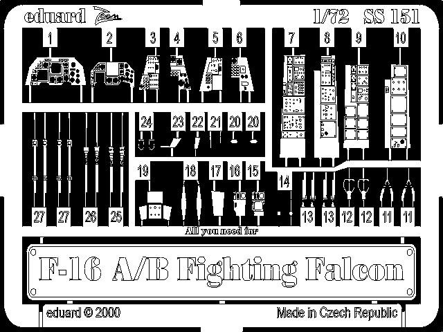 1/72 F-16A/B for ITALERI kit