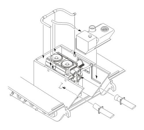 1/35 King Tiger - engine set for TAM