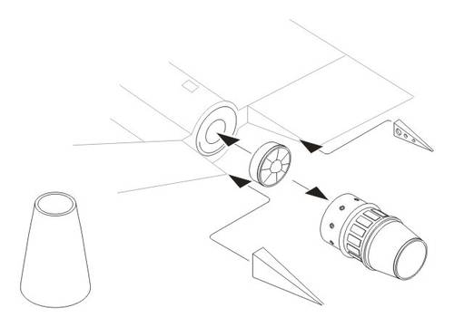 1/48 Canberra PR Mk.9 - Engine set for Airf.