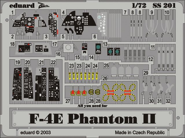 1/72 F-4E for HASEGAWA kit