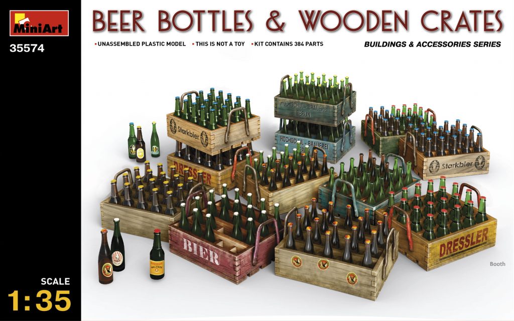 1/35  Beer Bottles & Wooden Crates 