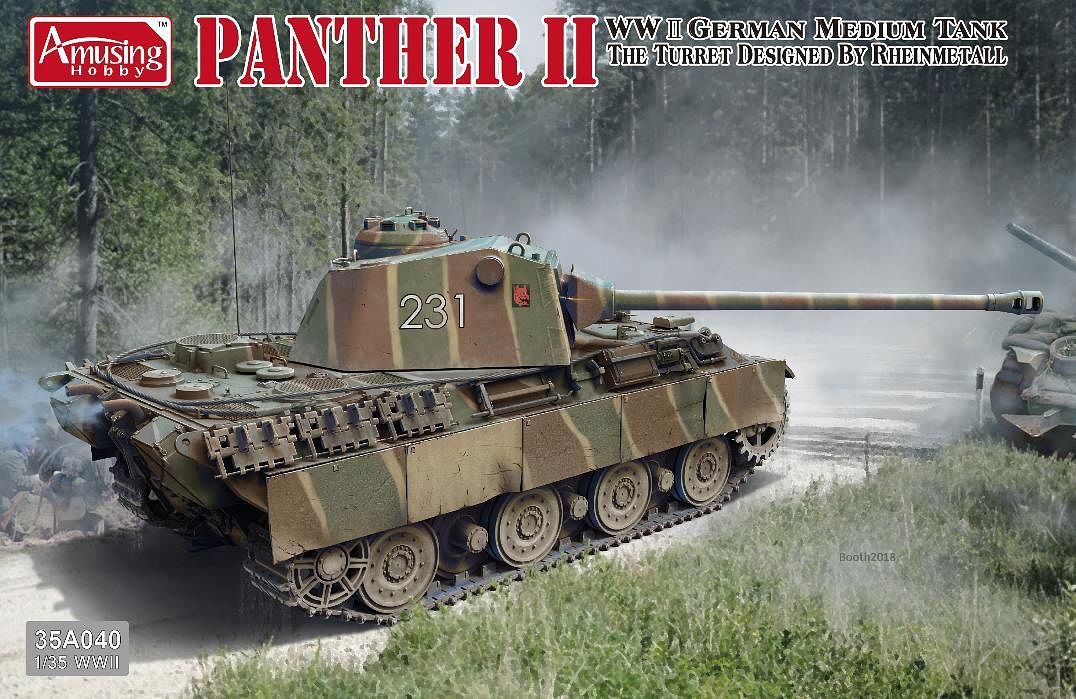 1/35 WWII MEDIUM TANK PANTHER II RHEINMETALL TURRET