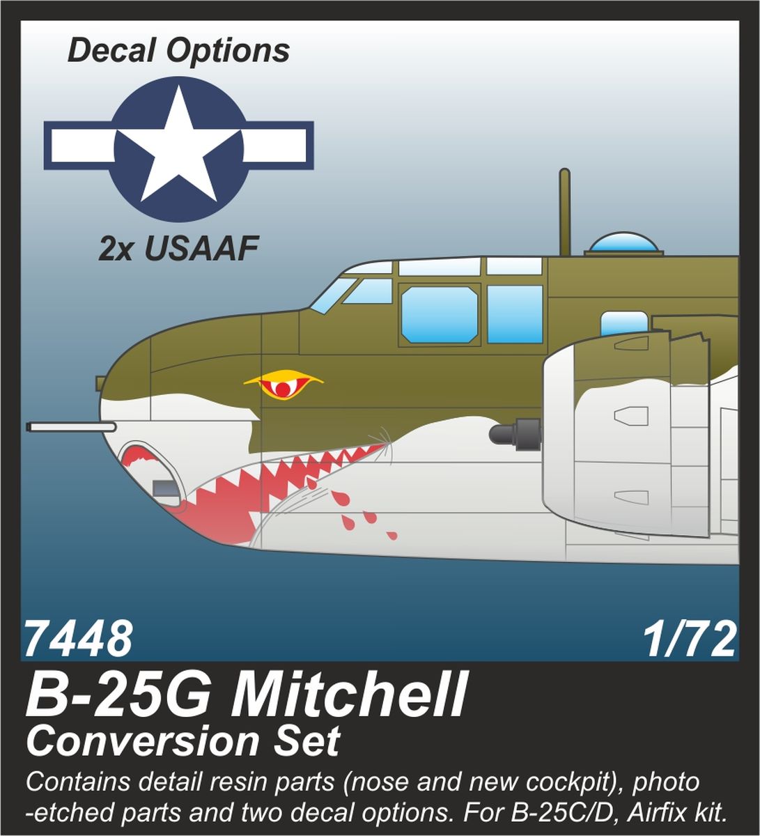 1/72 B-25G Mitchell 75 mm Gun Nose Conversion Set