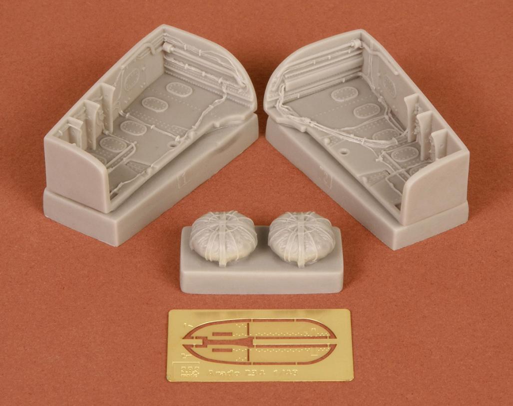 1/48 Ar-234 Wheel bays - Resin + PE for Revell/Hasegawa