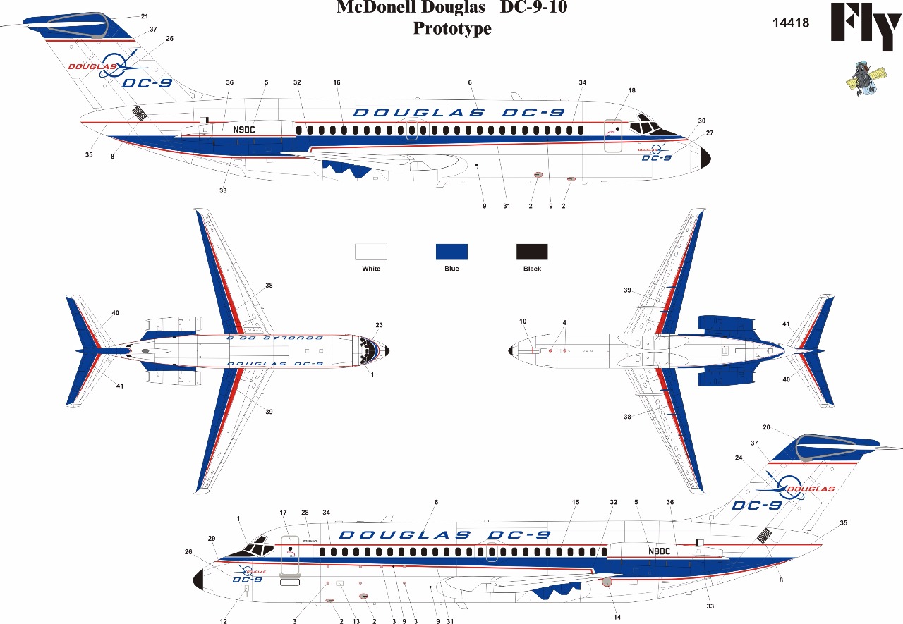 1/144 DC-9-10  Prototype