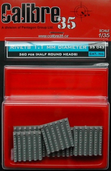 1/35 Rivets 1,1mm (half-round)  360pcs