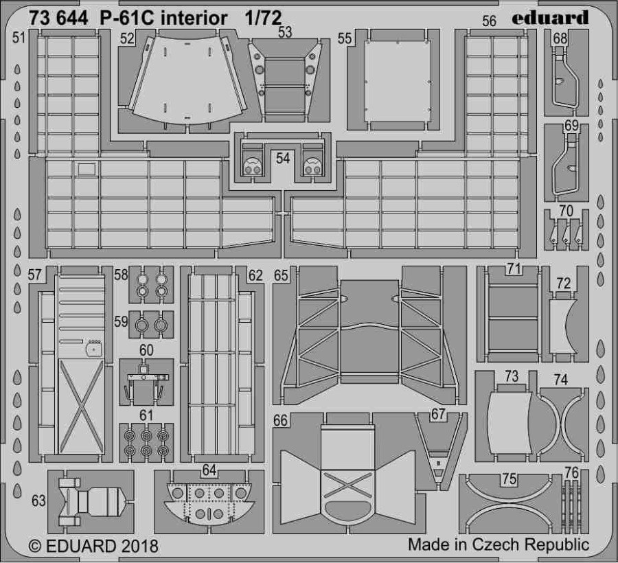 1/72 P-61C interior for HOBBY BOSS kit