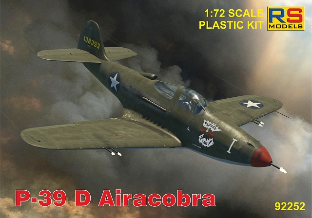 Plastikový model letadla 1/72 P-39 D/F/K Airacobra 6 decal v. for USA, USSR