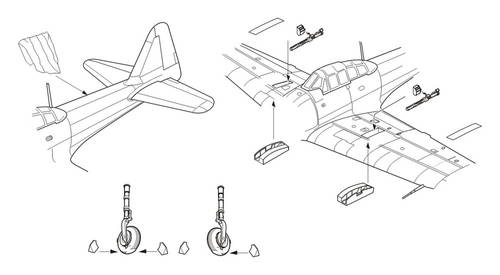 1/72 A6M3 model 32 Zero - Armament and Exterior se