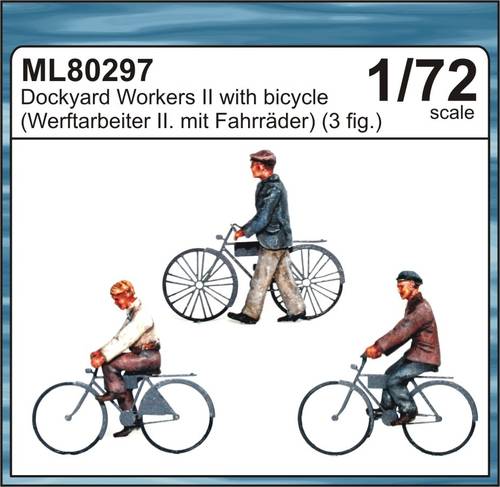 1/72 Dockyard workers II.with bicycle