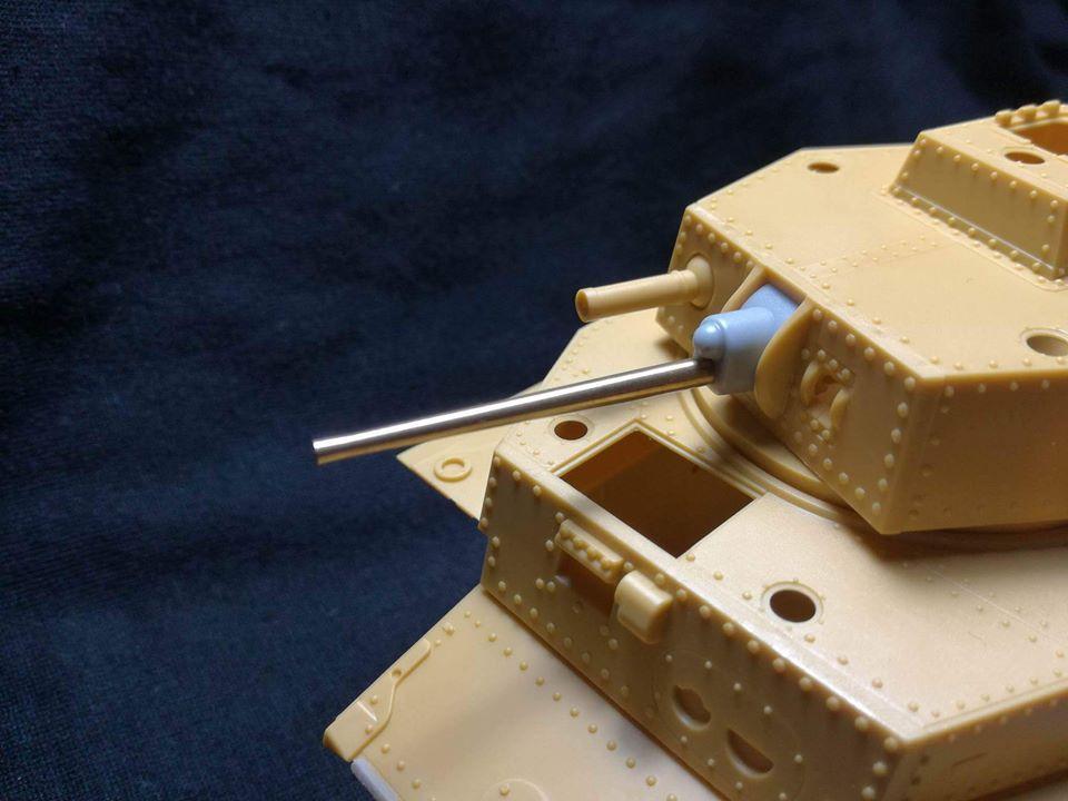 1/35 40M Turán I. barrel + mantlet - Resin + brass for Bronco