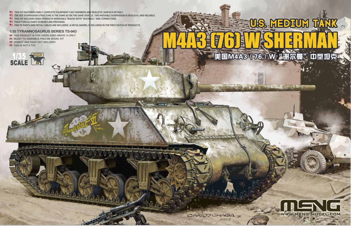 1/35 U.S. Medium Tank M4A3 (76) W