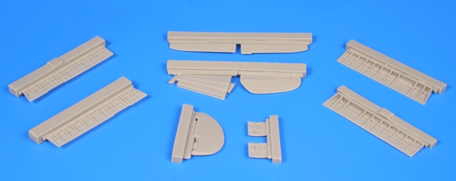 1/72 P-40B/C – Control surfaces for Airfix kit