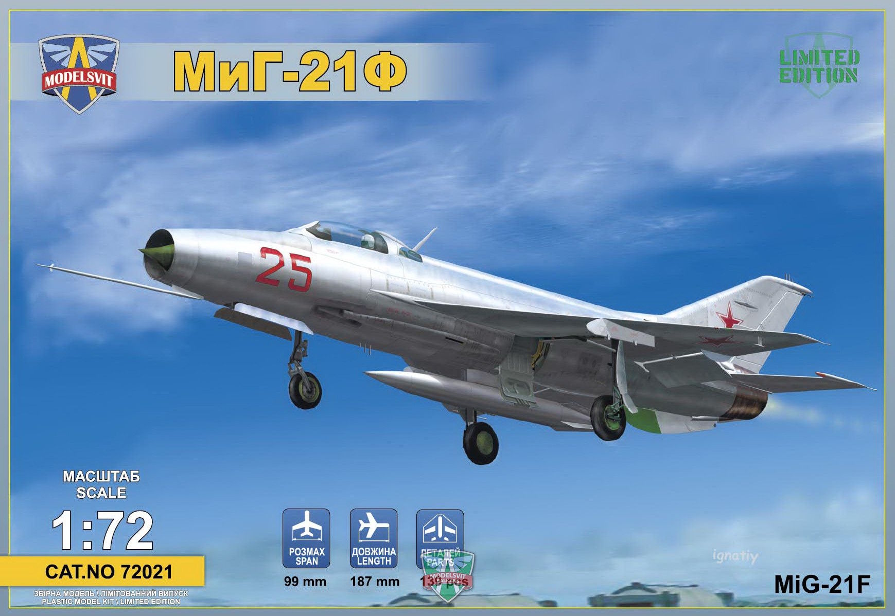 1/72 MiG-21F (Izdeliye "72")Soviet Supersonic fighter