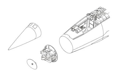 1/32 F-104G Starfigter Radome set for HAS