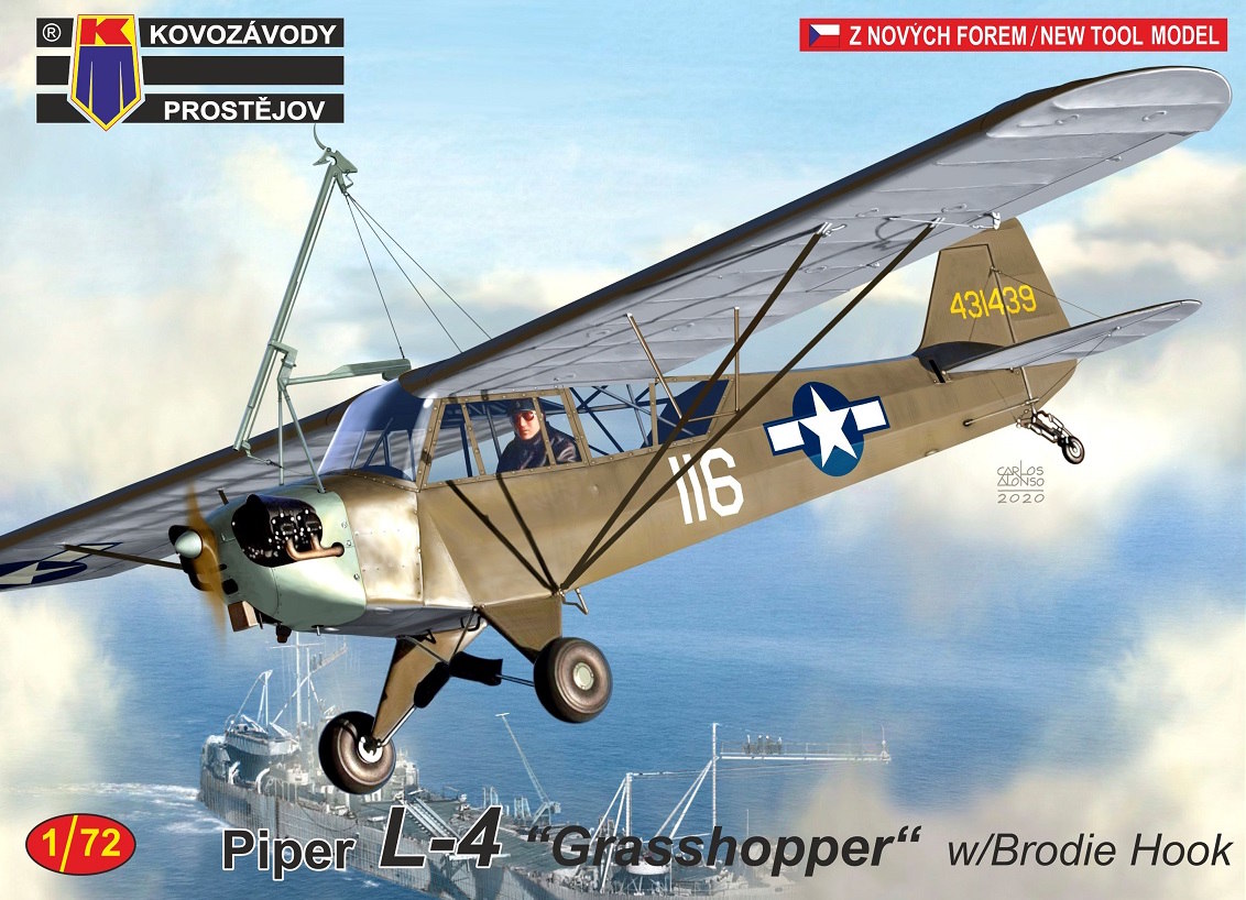 1/72 Piper L-4 „Grasshopper“ w/Brodie Hook