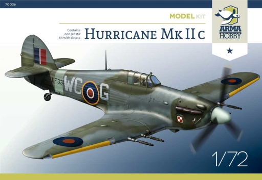 1/72 Hurricane Mk IIc Model Kit