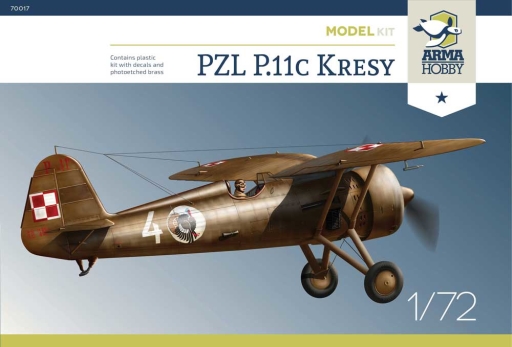 1/72 PZL P.11c "Kresy" Model Kit