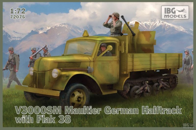 1/72 V3000S/SS M Maultier with Flak 38