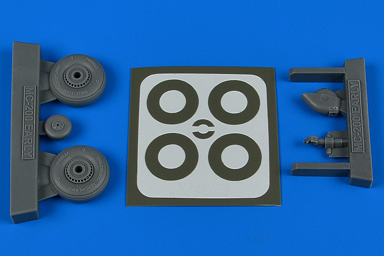 1/48 Macchi Mc.200 - early wheels & paint masks for ITALERI/TAMIYA kit